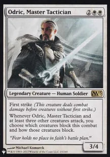 《熟練の戦術家、オドリック/Odric, Master Tactician》[The List] 白R