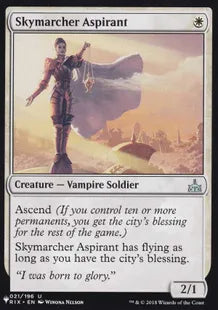 《空渡りの野心家/Skymarcher Aspirant》[The List] 白U