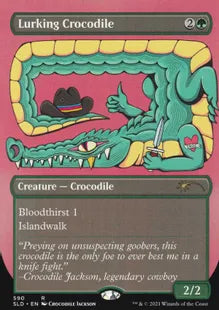 《隠れ潜む鰐/Lurking Crocodile》[Secret Lair] 緑(590)