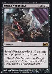 《ソリンの復讐/Sorin's Vengeance》[The List] 黒R