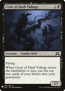 《闇告げカラス/Crow of Dark Tidings》[MB1] 黒C
