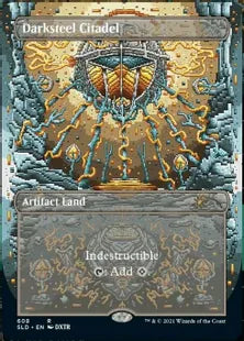 《ダークスティールの城塞/Darksteel Citadel》[Secret Lair] 土地(608)