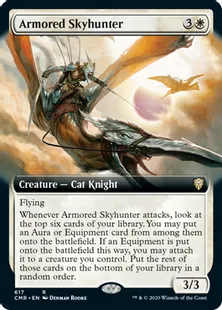 ■拡張アート■《鎧の空狩人/Armored Skyhunter》[CMR-BF] 白R