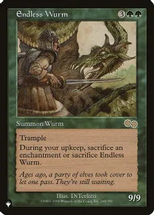 《無限のワーム/Endless Wurm》[The List] 緑R