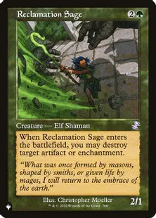 《再利用の賢者/Reclamation Sage》[The List] 緑U