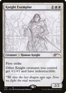 《模範の騎士/Knight Exemplar》[Secret Lair] 白(707)