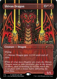 《シヴ山のドラゴン/Shivan Dragon》[Secret Lair] 赤(716)