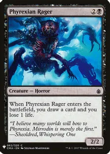 《ファイレクシアの憤怒鬼/Phyrexian Rager》[MB1] 黒C