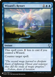 《魔術師の反駁/Wizard's Retort》[The List] 青U