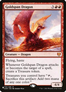 《黄金架のドラゴン/Goldspan Dragon》[The List] 赤R