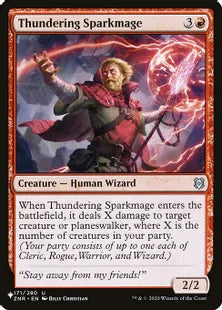 《轟く火花魔道士/Thundering Sparkmage》[The List] 赤U