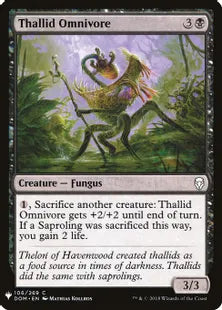 《雑食のサリッド/Thallid Omnivore》[MB1] 黒C