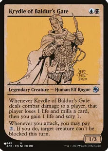 《バルダーズ・ゲートのクライドル/Krydle of Baldur's Gate》[The List] 金U