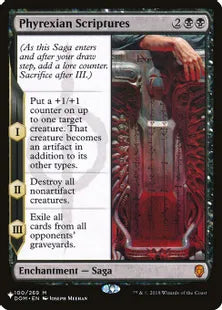 《ファイレクシア教典/Phyrexian Scriptures》[The List] 黒R