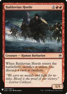 《バルデュヴィアの大軍/Balduvian Horde》[MB1] 赤C