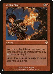 《ギトゥの火/Ghitu Fire》[The List] 赤R