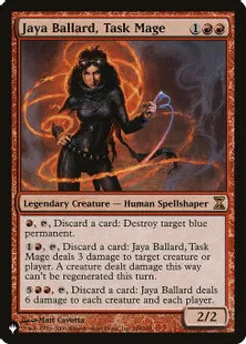 《特務魔道士ヤヤ・バラード/Jaya Ballard, Task Mage》[The List] 赤R