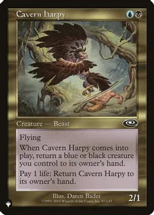 《洞窟のハーピー/Cavern Harpy》[The List] 金C