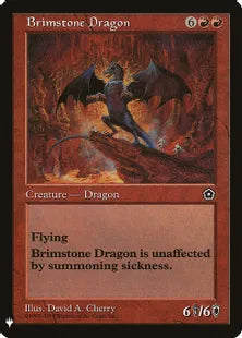 《硫黄のドラゴン/Brimstone Dragon》[MB1] 赤R