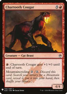 《黒焦げ牙のクーガー/Chartooth Cougar》[MB1] 赤C