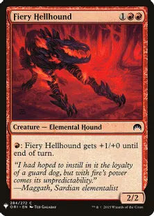 《焦熱のヘルハウンド/Fiery Hellhound》[MB1] 赤C