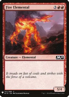 《炎の精霊/Fire Elemental》[MB1] 赤C