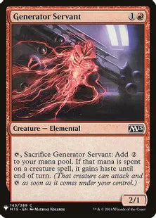 《発生器の召使い/Generator Servant》[MB1] 赤C