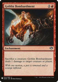 《ゴブリンの砲撃/Goblin Bombardment》[MB1] 赤U