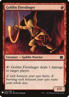 《ゴブリンの投火師/Goblin Fireslinger》[MB1] 赤C