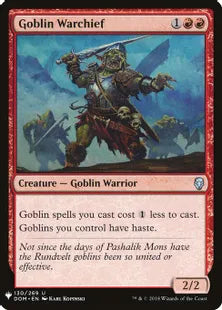 《ゴブリンの戦長/Goblin Warchief》[MB1] 赤U