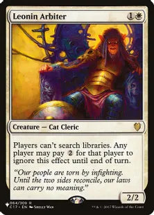 《レオニンの裁き人/Leonin Arbiter》[The List] 白R