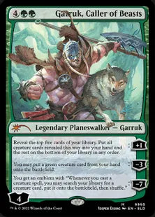 《獣の統率者、ガラク/Garruk, Caller of Beasts》[Secret Lair] 緑(9995)