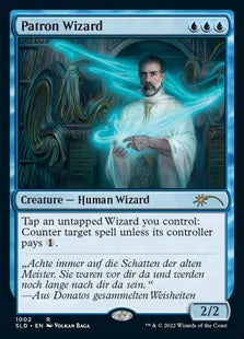 《守護ウィザード/Patron Wizard》[Secret Lair] 青(1002)