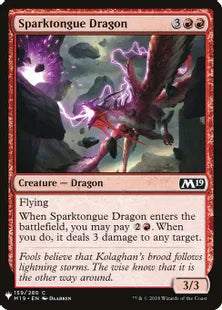 《電光吠えのドラゴン/Sparktongue Dragon》[MB1] 赤C