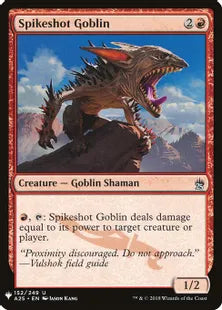 《トゲ撃ちゴブリン/Spikeshot Goblin》[MB1] 赤U