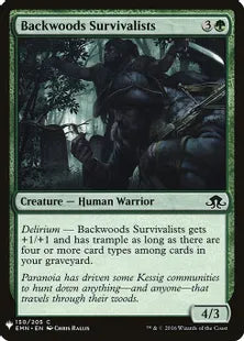 《辺境林の生存者/Backwoods Survivalists》[MB1] 緑C