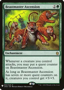《獣使いの昇天/Beastmaster Ascension》[MB1] 緑R
