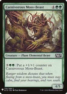 《人喰い苔野獣/Carnivorous Moss-Beast》[MB1] 緑C