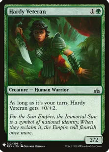 《屈強な古参兵/Hardy Veteran》[MB1] 緑C