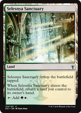 《セレズニアの聖域/Selesnya Sanctuary》[GK1-GW] 土地C