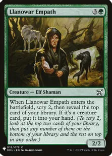 《ラノワールの共感者/Llanowar Empath》[MB1] 緑C