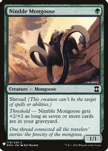 《敏捷なマングース/Nimble Mongoose》[MB1] 緑C