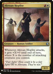 《アクロスの重装歩兵/Akroan Hoplite》[MB1] 金U