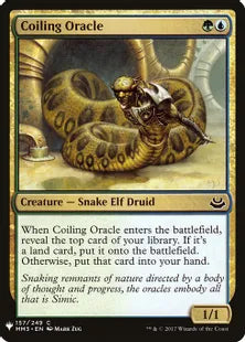 《とぐろ巻きの巫女/Coiling Oracle》[MB1] 金C