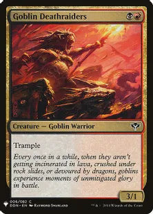 《ゴブリンの死の略奪者/Goblin Deathraiders》[MB1] 金C