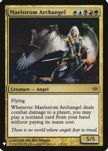 《大渦の大天使/Maelstrom Archangel》[MB1] 金R