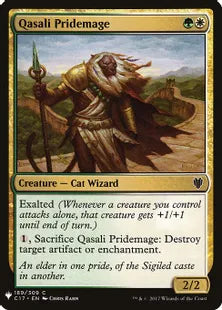 《クァーサルの群れ魔道士/Qasali Pridemage》[MB1] 金C