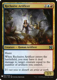 《隠棲した工匠/Reclusive Artificer》[MB1] 金U