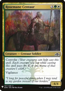 《薔薇たてがみのケンタウルス/Rosemane Centaur》[MB1] 金C