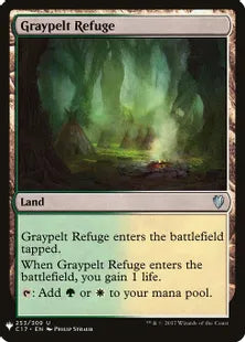《灰色革の隠れ家/Graypelt Refuge》[MB1] 土地U
